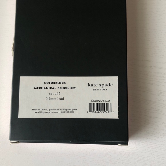 Kate Spade New York Colorblock Mechanical Pencil Set (NWT) - Picture 5 of 8